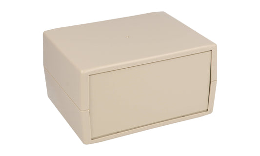 Hammond RM2015L ABS Instrument Enclosure, IP43, Removable Front/Rear Panels, Light Gray, 130 x 100 x 70.5 mm.