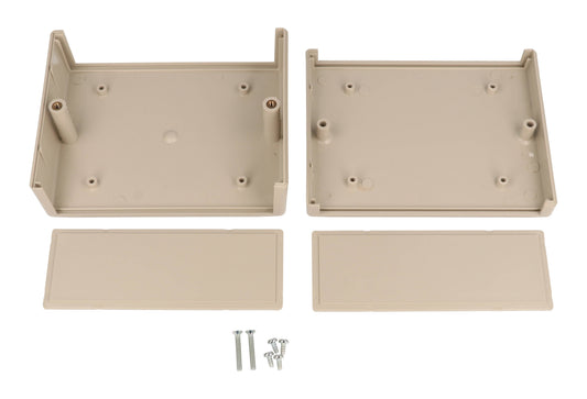 Hammond RM2015M ABS Instrument Enclosure, IP43, Removable Front/Rear Panels, Light Gray, 130 x 100 x 50 mm.