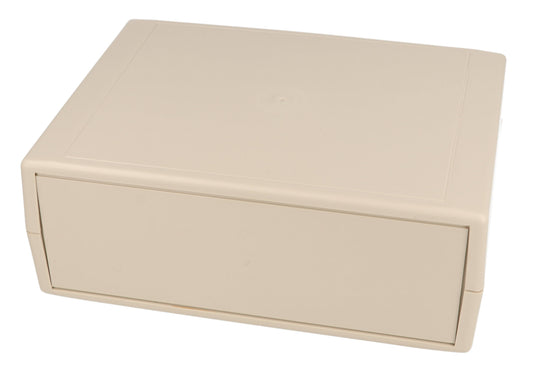 Hammond RM2055L ABS Instrument Enclosure, IP43, Removable Front/Rear Panels, Light Gray, 190 x 140 x 71 mm.