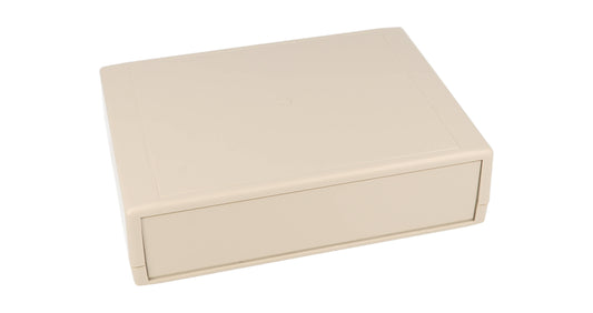 Hammond RM2055M ABS Instrument Enclosure, IP43, Removable Front/Rear Panels, Light Gray, 190 x 140 x 50.5 mm.