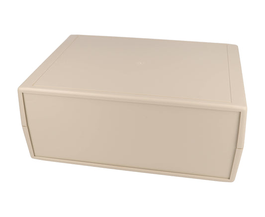 Hammond RM2095L ABS Instrument Enclosure, IP43, Removable Front/Rear Panels, Light Gray, 250 x 180 x 101 mm.