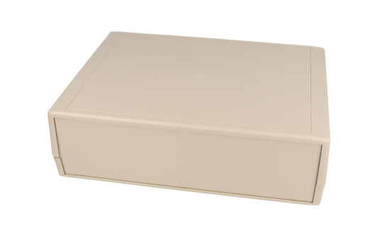 Hammond RM2095M ABS Instrument Enclosure, IP43, Removable Front/Rear Panels, Light Gray, 250 x 180 x 75.5 mm.