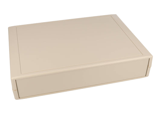 Hammond RM2095S ABS Instrument Enclosure, IP43, Removable Front/Rear Panels, Light Gray, 251 x 181 x 50 mm.