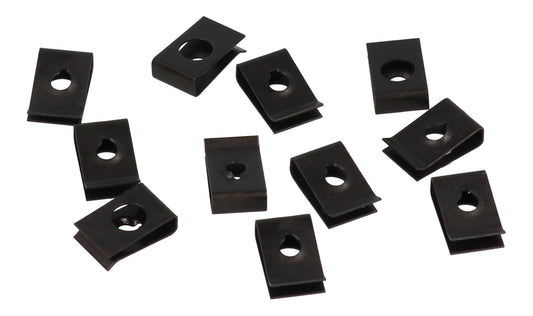 Hammond RM440SN100BK #4-40 Black Speed Nuts for RM Series Enclosures, Pack of 100.