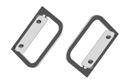 Hammond RMCHANDLE2U Pull Handle Kit for RMC 2U Rack-Mount Enclosures, Black, Pair.