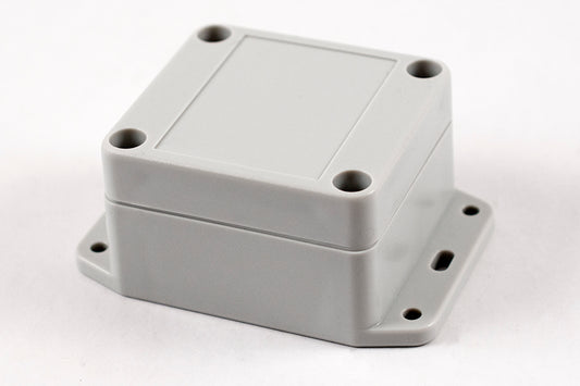 Hammond RP1020BF Watertight Polycarbonate Enclosure with Opaque Lid and Bottom Flange, IP65, 65 x 60 x 40 mm, Off-White.