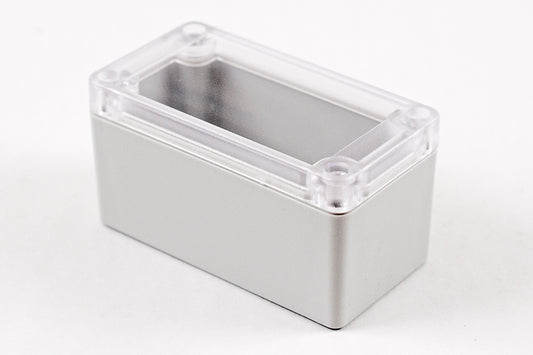 Hammond RP1040C Watertight Polycarbonate Enclosure with Clear Lid, IP65, 95 x 50 x 50 mm, Gasketed, Off-White.