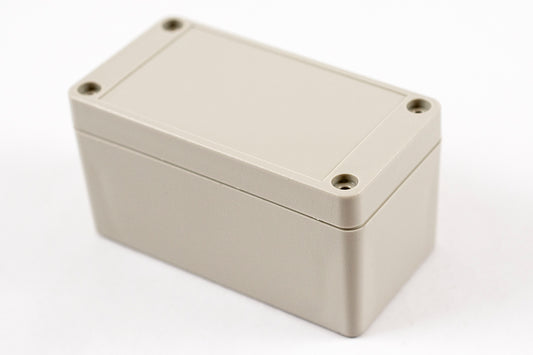 Hammond RP1045 Watertight ABS Enclosure with Opaque Lid, IP65, 95 x 50 x 50 mm, Gasketed, Light Gray.