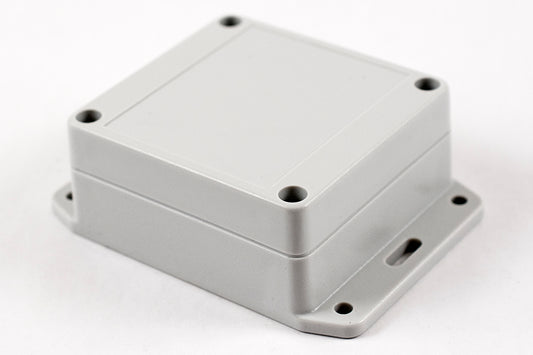 Hammond RP1050BF Watertight Polycarbonate Enclosure with Opaque Lid and Bottom Flange, IP65, 85 x 80 x 40 mm, Off-White.