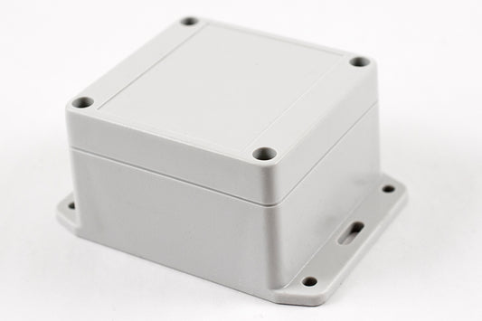 Hammond RP1060BF Watertight Polycarbonate Enclosure with Opaque Lid and Bottom Flange, IP65, 85 x 80 x 55 mm, Off-White.