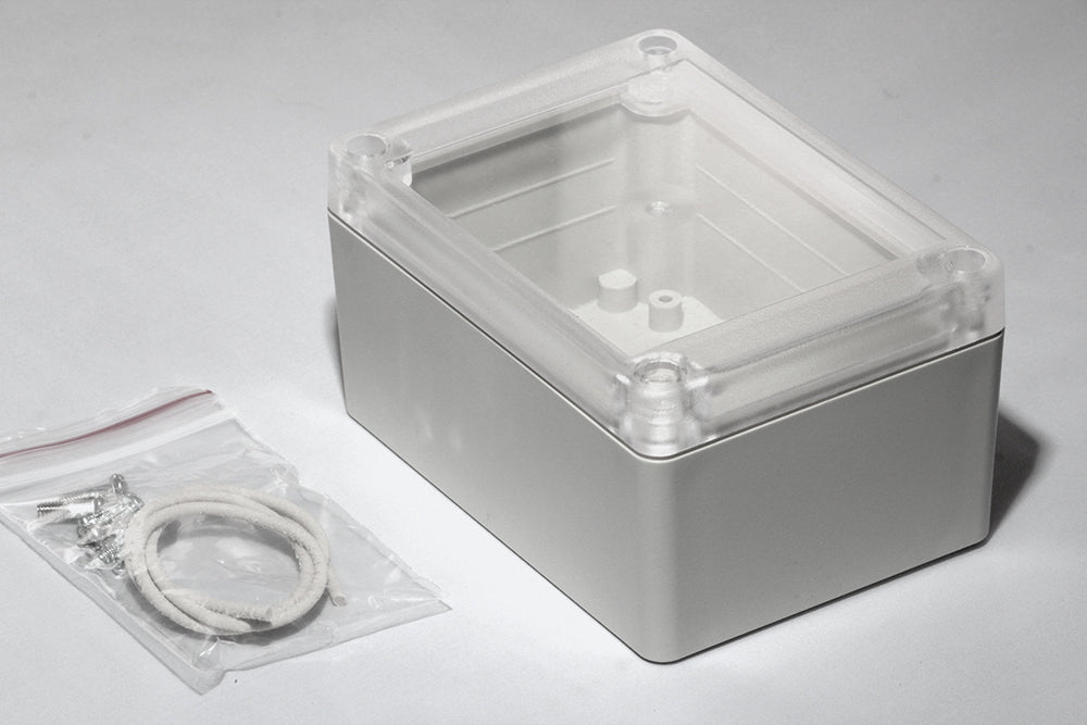 Hammond RP1095C Water-Tight ABS & Polycarbonate Enclosure, (4.13" x 2.95" x 2.17") with Clear Lid