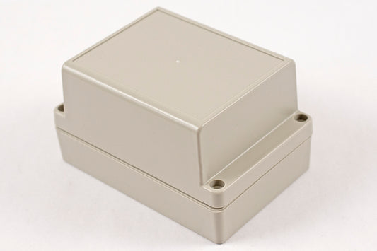 Hammond RP1145 Watertight ABS Enclosure with Opaque Lid, IP65, 126 x 86 x 70 mm, Gasketed, Light Gray.