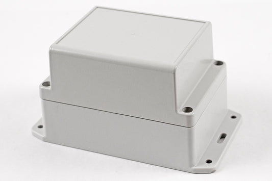 Hammond RP1150BF Watertight Polycarbonate Enclosure with Opaque Lid and Bottom Flange, IP65, 125 x 85 x 85 mm, Off-White.