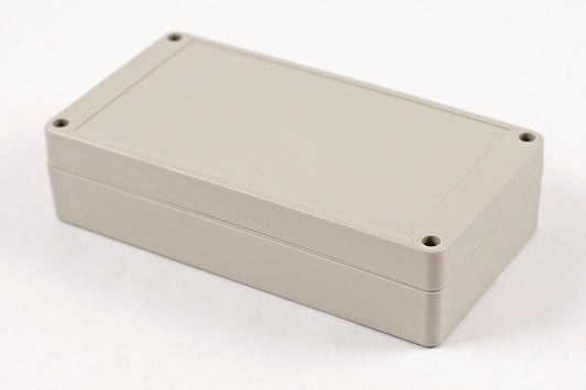 Hammond RP1165 Watertight ABS Enclosure with Opaque Lid, IP65, 166 x 87 x 40 mm, Gasketed, Light Gray.