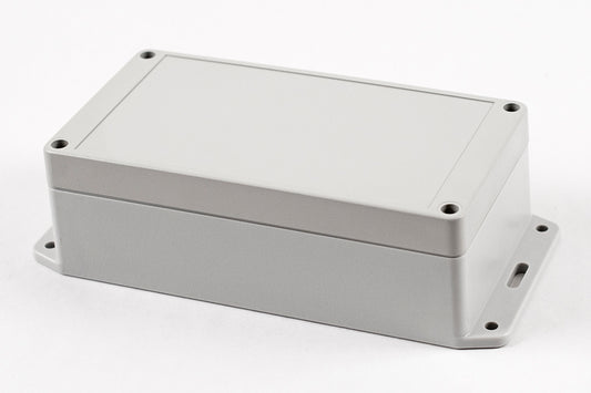 Hammond RP1170BF Watertight Polycarbonate Enclosure with Opaque Lid and Bottom Flange, IP65, 165 x 85 x 55 mm, Off-White.
