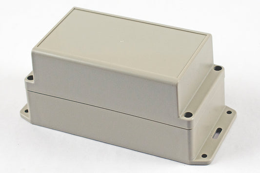 Hammond RP1185BF Watertight ABS Enclosure with Opaque Lid and Bottom Flange, IP65, 165 x 85 x 85 mm, Light Gray.