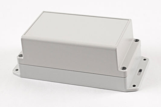 Hammond RP1190BF Watertight Polycarbonate Enclosure with Opaque Lid and Bottom Flange, IP65, 165 x 85 x 70 mm, Off-White.