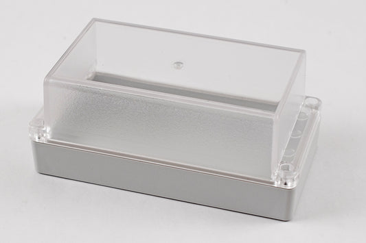Hammond RP1190C Watertight Polycarbonate Enclosure with Clear Lid, IP65, 166 x 87 x 70 mm, Gasketed, Off-White.