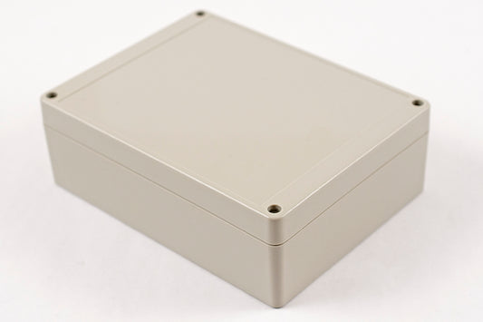 Hammond RP1235 Watertight ABS Enclosure with Opaque Lid, IP65, 166 x 126 x 55 mm, Gasketed, Light Gray.
