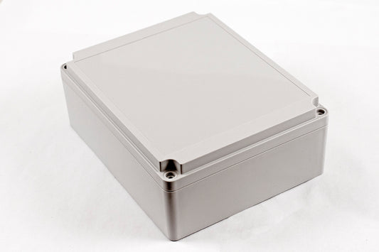 Hammond RP1610 IP65 Water-Tight Off-White Polycarbonate Enclosure, Opaque Lid, 254 x 204 x 90mm.