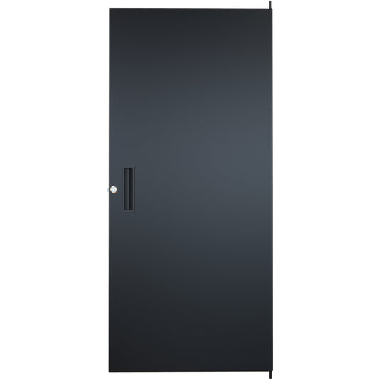 Hammond RSDF19042BK1 Solid Locking Door for REFK/1564/RS Cabinets, 42.00" H, 24U, Black, 16-Gauge Steel.