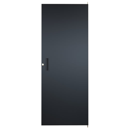 Hammond RSDF19049BK1 Solid Locking Door for REFK/1564/RS Cabinets, 49.00" H, 28U, Black, 16-Gauge Steel.