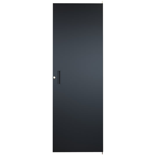 Hammond RSDF19056BK1 Solid Locking Door for REFK/1564/RS Cabinets, 56.00" H, 32U, Black, 16-Gauge Steel.