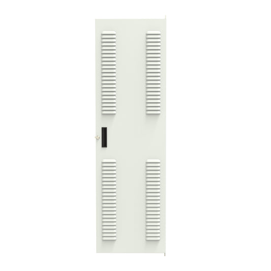 Hammond RSDL19063LG1 Louvered Locking Door for REFK/1564/RS Cabinets, 63.00" H, 36U, Light Gray, 16-Gauge Steel.