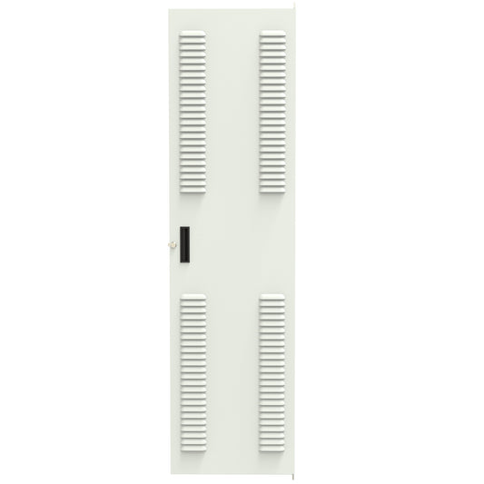 Hammond RSDL19070LG1 Louvered Locking Door for REFK/1564/RS Cabinets, 70.00" H, 40U, Light Gray, 16-Gauge Steel.