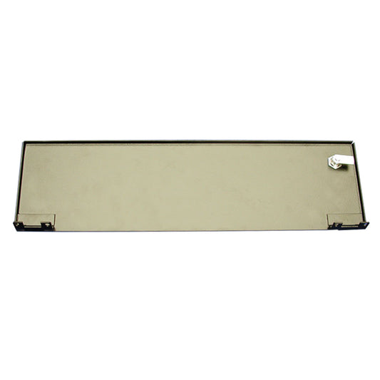 Hammond RSKS19DOORBK1 3U Hinged Locking Door for RSKS19005BK1 Slide-Out Base, Black Steel.