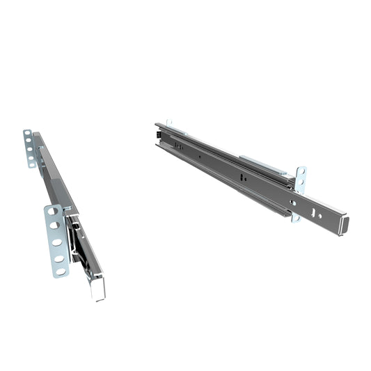 Hammond RSLIDE16 Chassis Sliding Rack Rail Kit, 16" Length/Slide Travel, 16.64" Equipment Width, 130 lb Capacity, Pair.