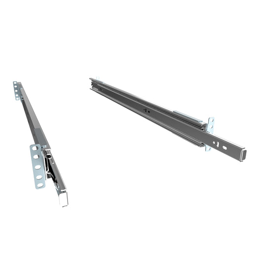 Hammond RSLIDE28 Chassis Sliding Rack Rail Kit, 28" Length/Slide Travel, 16.64" Equipment Width, 85 lb Capacity, Pair.