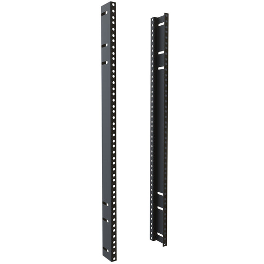 Hammond RSRC00026BK3 Replacement Rack Rail for 1564 Console, 15U, 26.00" H, Black Steel.