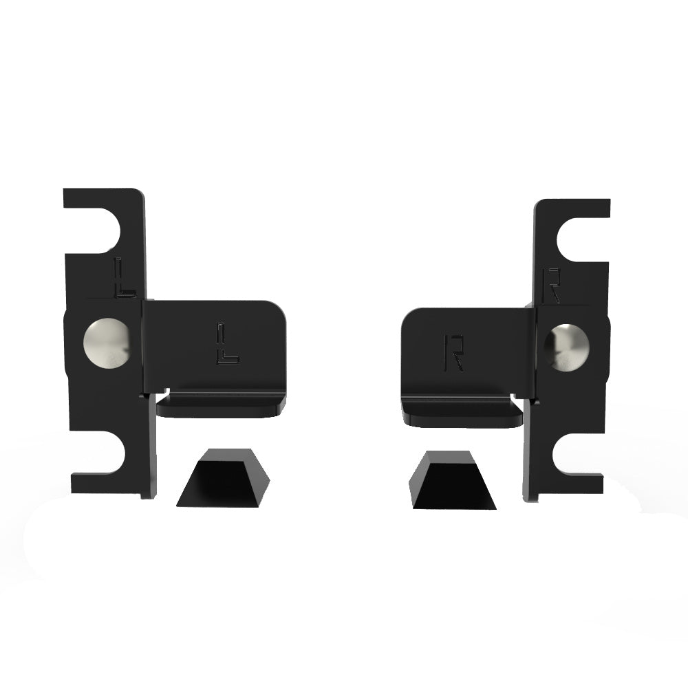 Hammond RSSB1UBK Rack Shelf Slide Block Pair, 1U, 1.72" x 0.75", Black 16-Gauge Steel.