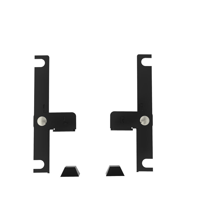 Hammond RSSB2UBK Rack Shelf Slide Block Pair, 2U, 3.00" x 0.75", Black 16-Gauge Steel.