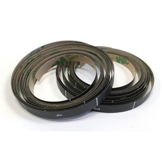 Hammond RULBK52-1 RMU Label Kit, 52U-1U, Two 91.00" x 0.25" Black Polyester Adhesive Strips.