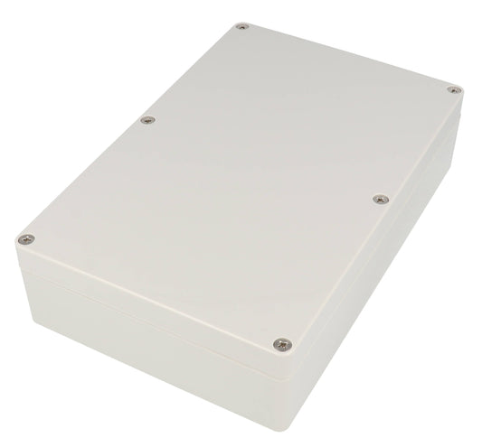 Hammond RZ0218 IP65 Water-Tight Light Gray Polycarbonate Enclosure, Opaque Lid, 222 x 146 x 55mm.