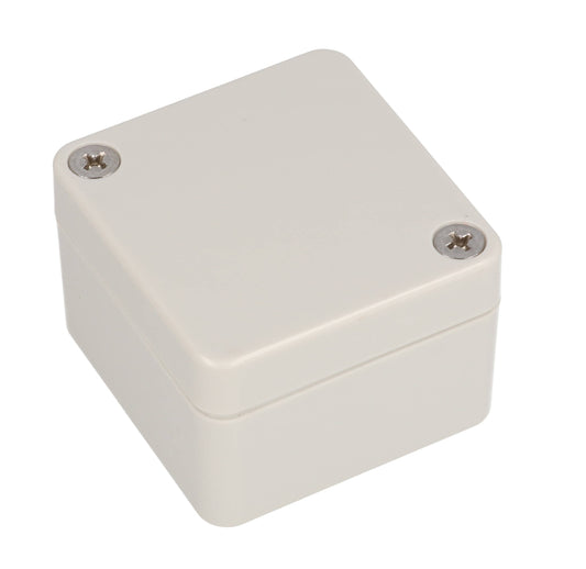 Hammond RZ0250 IP65 Water-Tight Light Gray Polycarbonate Enclosure, Opaque Lid, 52 x 50 x 35mm.