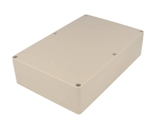 Hammond RZ0317 IP65 Water-Tight Beige ABS Enclosure, Opaque Lid, 222 x 146 x 55mm.