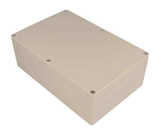 Hammond RZ0353 IP65 Water-Tight Beige ABS Enclosure, Opaque Lid, 222 x 146 x 75mm.