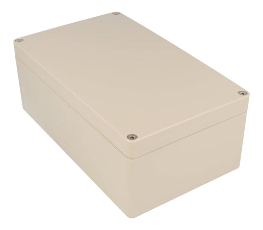Hammond RZ0373 IP65 Water-Tight Beige ABS Enclosure, Opaque Lid, 200 x 120 x 75mm.