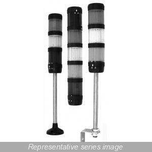 Hammond PBR50S100 Tubular Stand/Plinth for PBR50 Stack Lights, 3.46" L, Stainless Steel Tube.