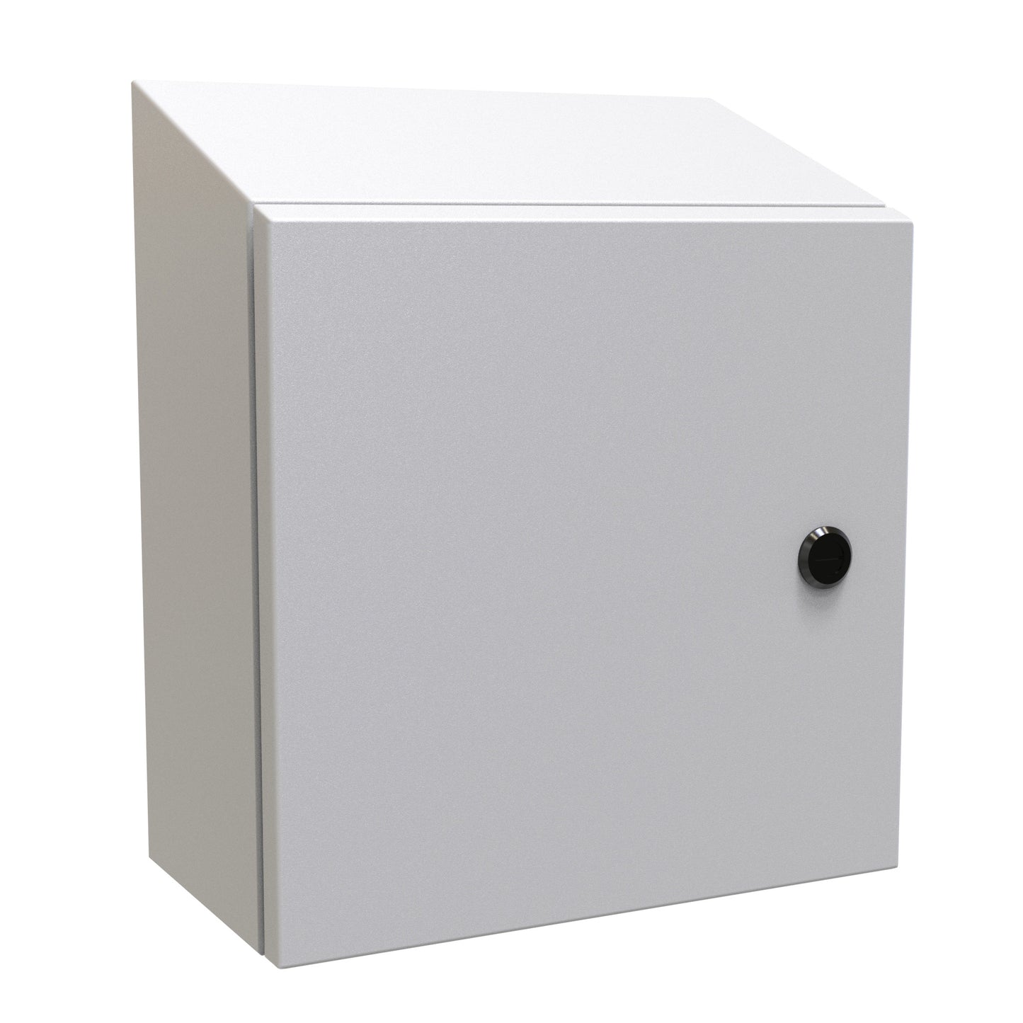 Hammond ST12126LG N4,12 Eclipse Slope Top Enclosure. - 12" x 12" x 6" - Steel/Light Gray