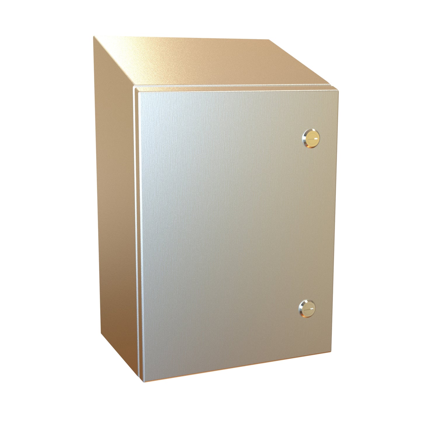 Hammond ST161208SS N4X Eclipse Slope Top Enclosure. - 16" x 12" x 8" - 304 Stainless Steel