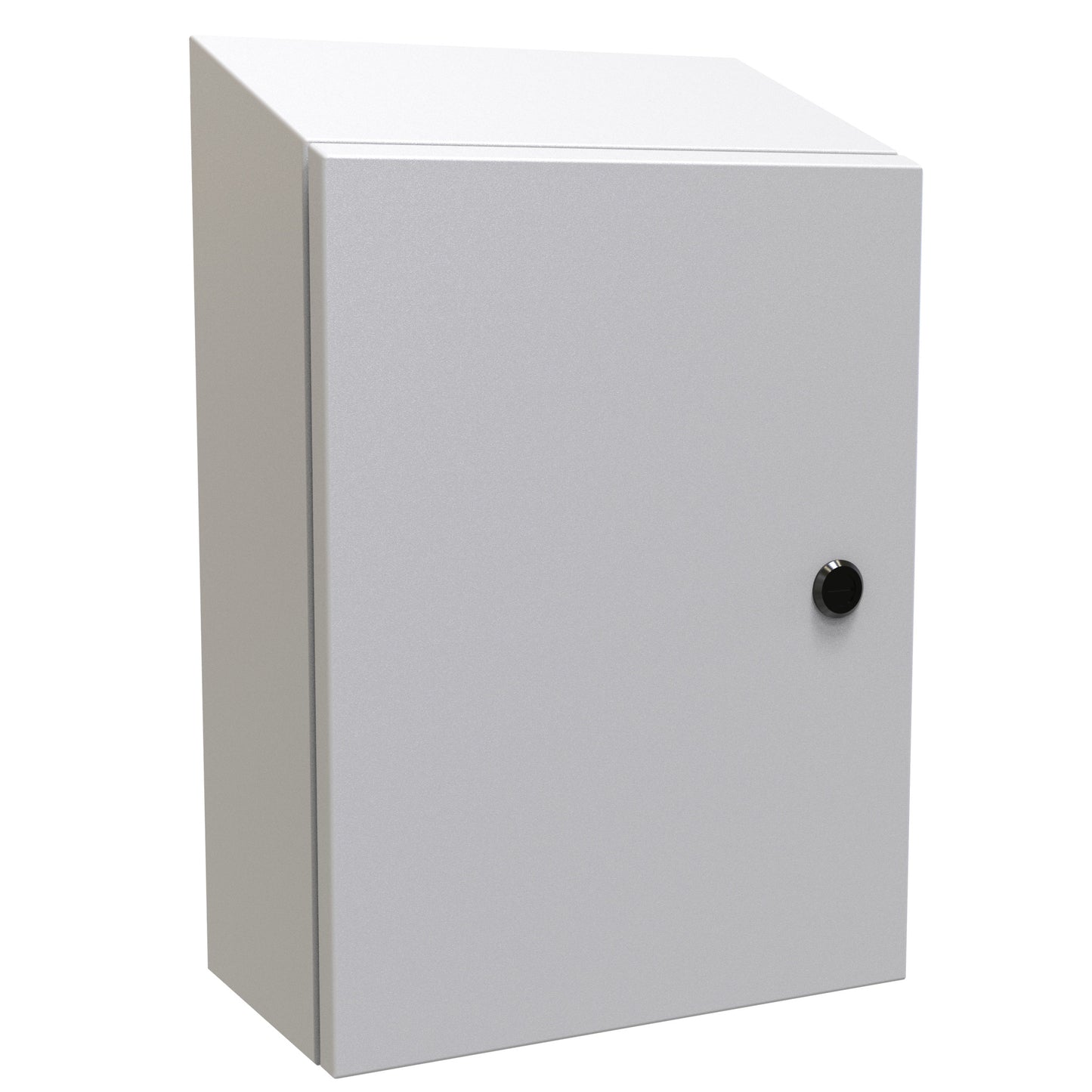 Hammond ST16126LG N4,12 Eclipse Slope Top Enclosure. - 16" x 12" x 6" - Steel/Light Gray