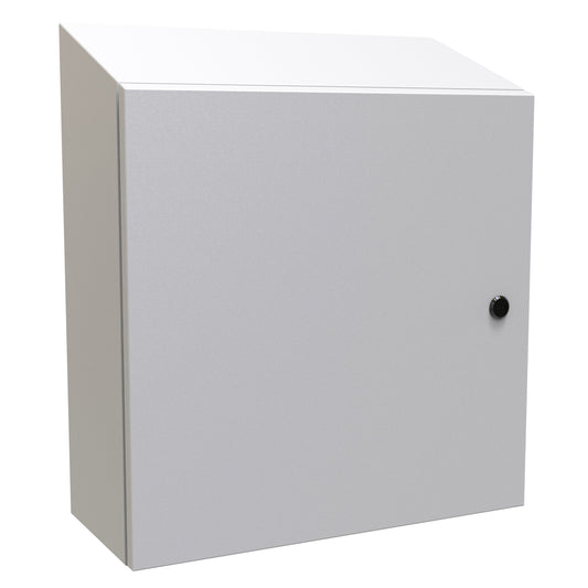 Hammond ST20208LG N4,12 Eclipse Slope Top Enclosure. - 20" x 20" x 8" - Steel/Light Gray