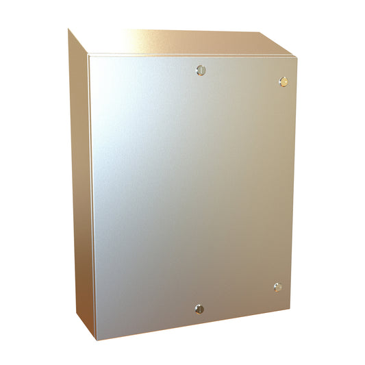 Hammond ST302408SS N4X Eclipse Slope Top Enclosure. - 30" x 24" x 8" - 304 Stainless Steel