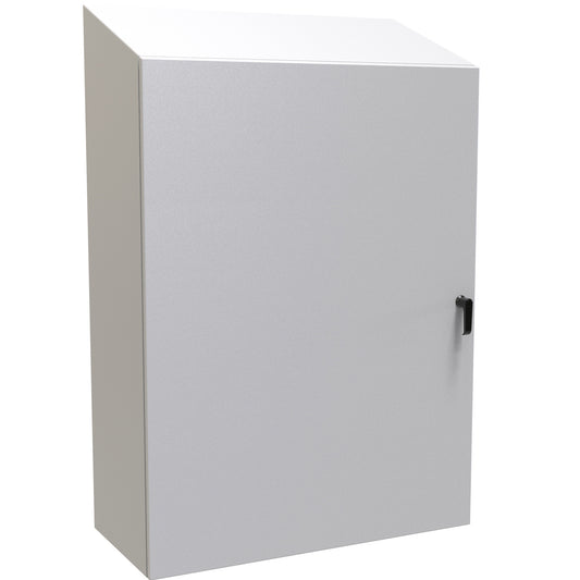 Hammond ST483616LG N4,12 Eclipse Slope Top Enclosure. - 48" x 36" x 16" - Steel/Light Gray