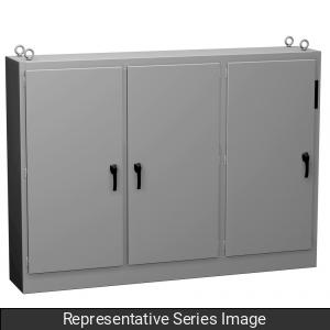 Hammond 4UHD8415718FTC N12 H.d. Disconnect Enclosure W/ Panel - 84.13" x 156.5" x 18.13" - Steel/Gray