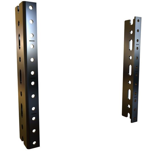 Hammond URR4U 4U (4 Space) 10-32 Rackrail, 1 Pair